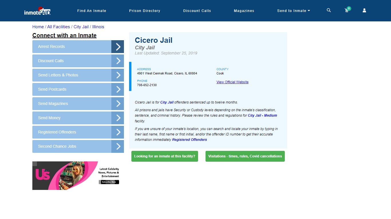 Cicero Jail | Inmate Locator